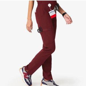 Figs Yola Bottoms in Burgundy